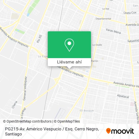 Mapa de PG215-Av. Américo Vespucio / Esq. Cerro Negro