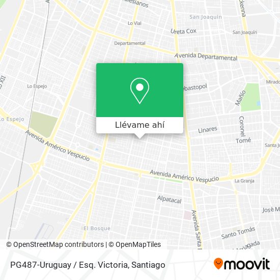 Mapa de PG487-Uruguay / Esq. Victoria