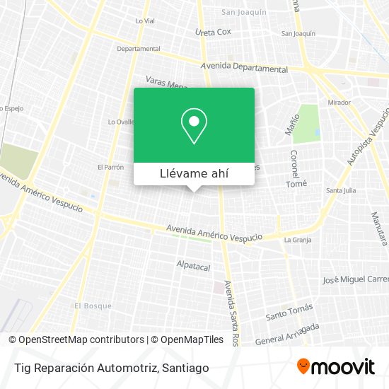 Mapa de Tig Reparación Automotriz