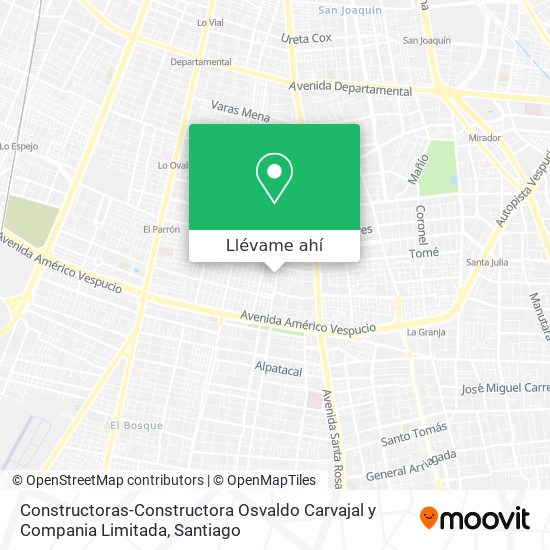 Mapa de Constructoras-Constructora Osvaldo Carvajal y Compania Limitada