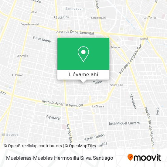 Mapa de Mueblerias-Muebles Hermosilla Silva