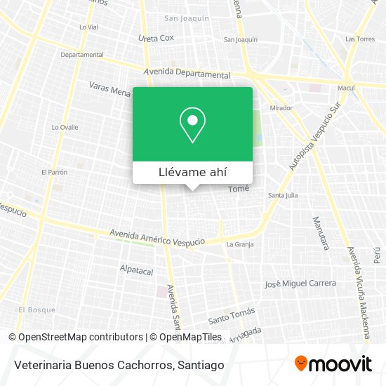 Mapa de Veterinaria Buenos Cachorros