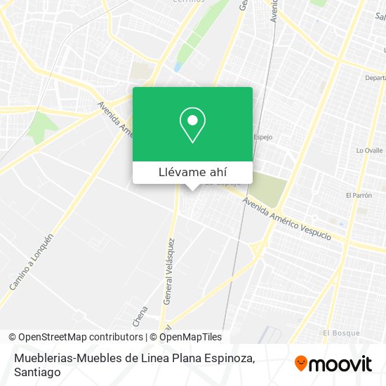 Mapa de Mueblerias-Muebles de Linea Plana Espinoza