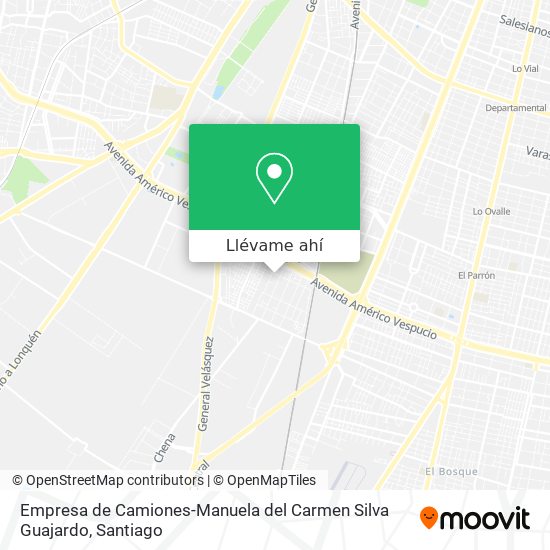 Mapa de Empresa de Camiones-Manuela del Carmen Silva Guajardo