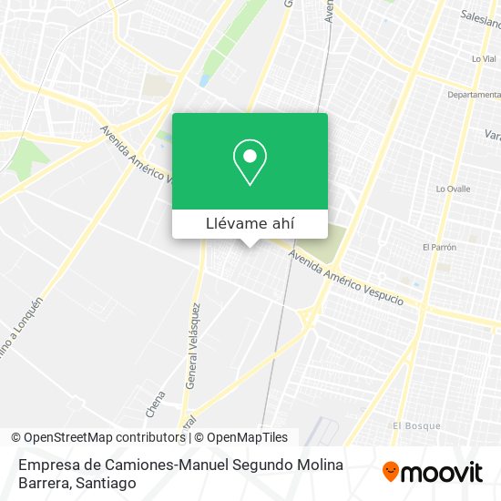 Mapa de Empresa de Camiones-Manuel Segundo Molina Barrera