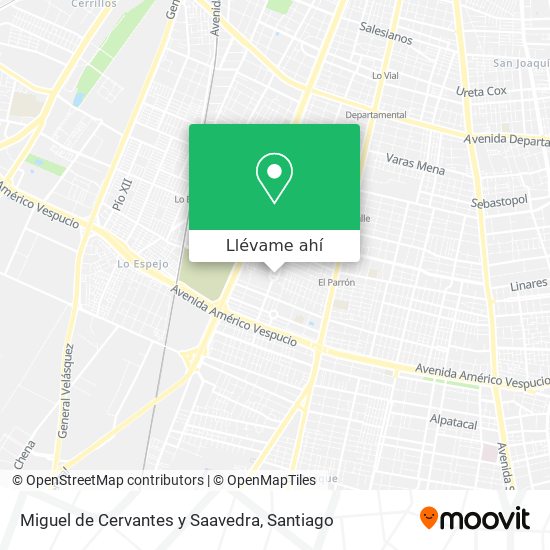 Mapa de Miguel de Cervantes y Saavedra