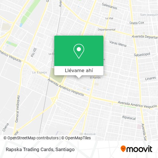 Mapa de Rapska Trading Cards