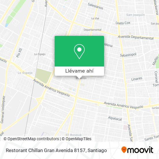 Mapa de Restorant Chillan Gran Avenida 8157