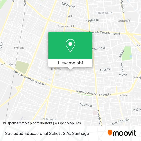 Mapa de Sociedad Educacional Schott S.A.