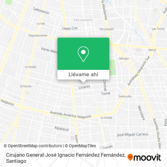 Mapa de Cirujano General-José Ignacio Fernández Fernández