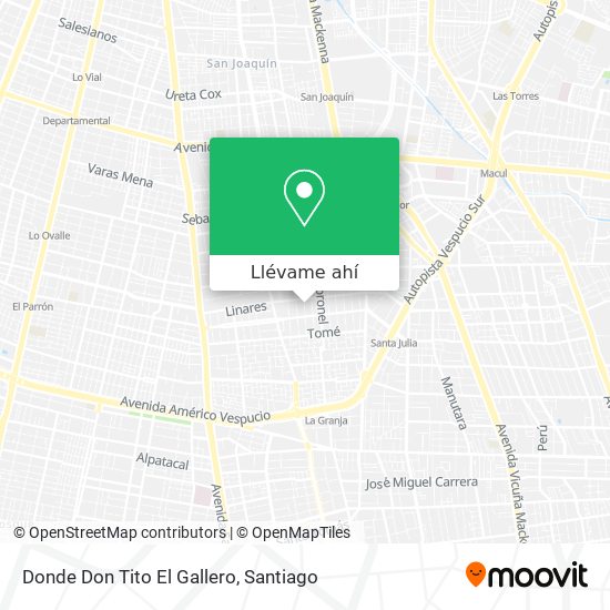 Mapa de Donde Don Tito El Gallero