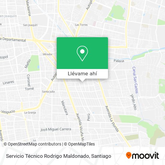 Mapa de Servicio Técnico Rodrigo Maldonado