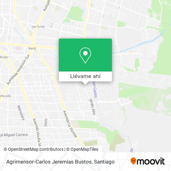 Mapa de Agrimensor-Carlos Jeremías Bustos