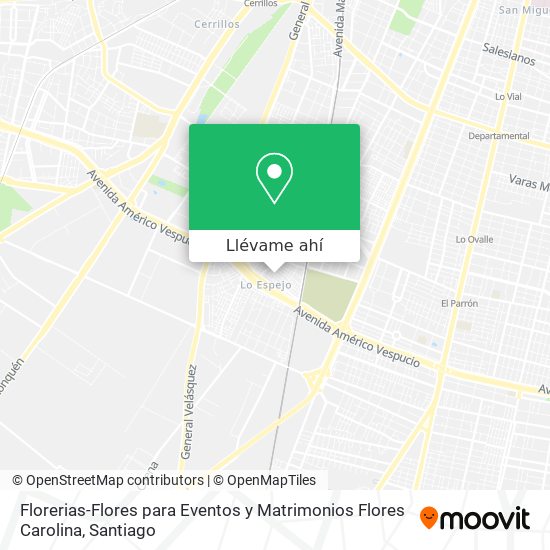 Mapa de Florerias-Flores para Eventos y Matrimonios Flores Carolina