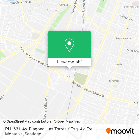 Mapa de PH1631-Av. Diagonal Las Torres / Esq. Av. Frei Montalva