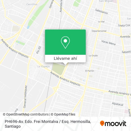 Mapa de PH696-Av. Edo. Frei Montalva / Esq. Hermosilla