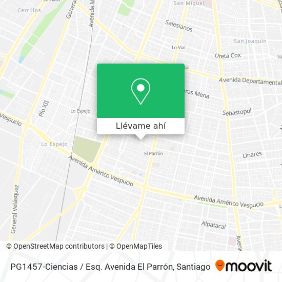 Mapa de PG1457-Ciencias / Esq. Avenida El Parrón