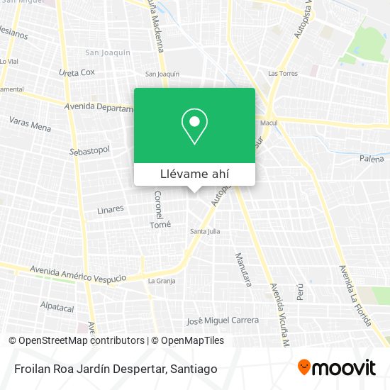 Mapa de Froilan Roa Jardín Despertar