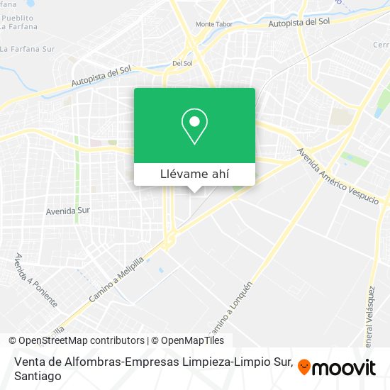 Mapa de Venta de Alfombras-Empresas Limpieza-Limpio Sur