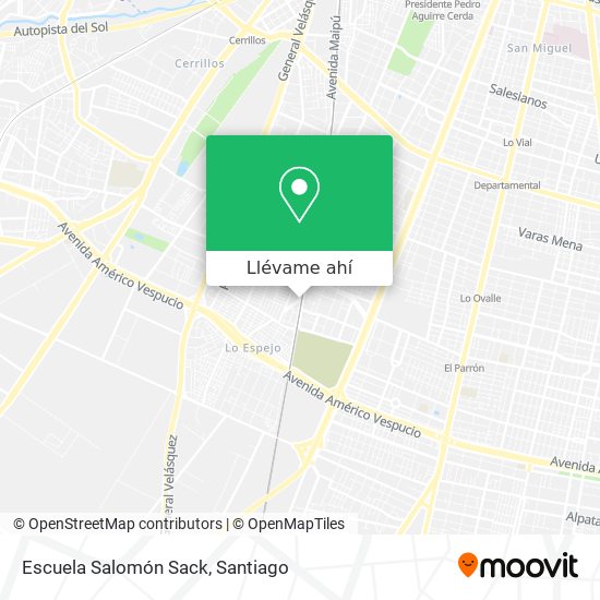 Mapa de Escuela Salomón Sack