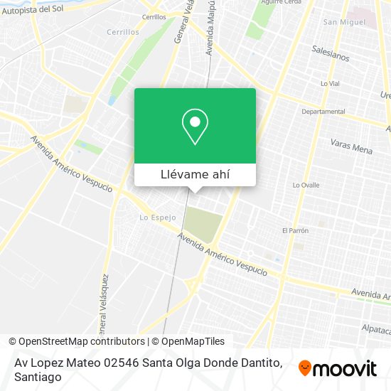 Mapa de Av Lopez Mateo 02546 Santa Olga Donde Dantito