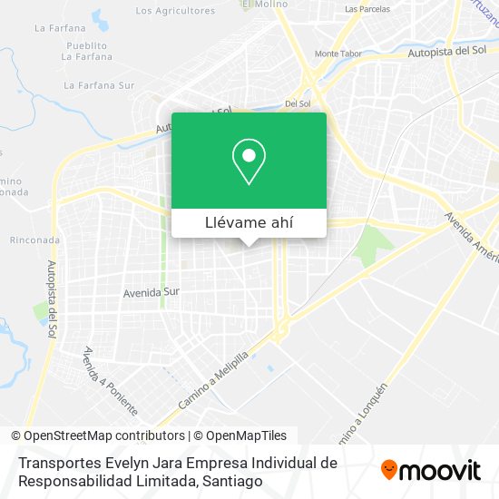 Mapa de Transportes Evelyn Jara Empresa Individual de Responsabilidad Limitada