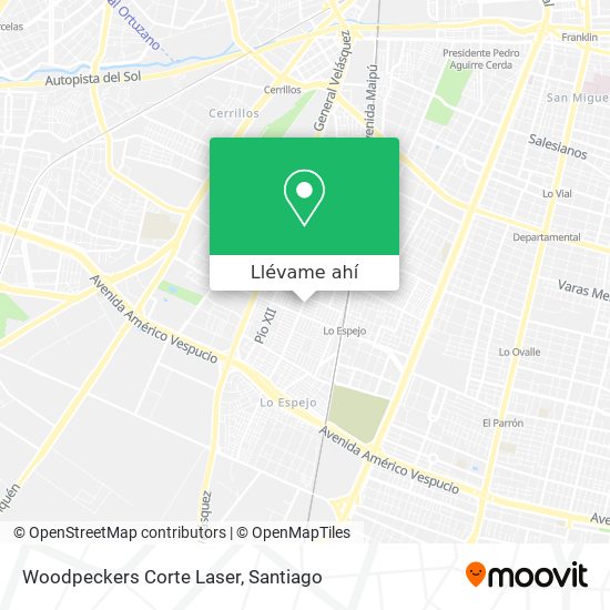 Mapa de Woodpeckers Corte Laser