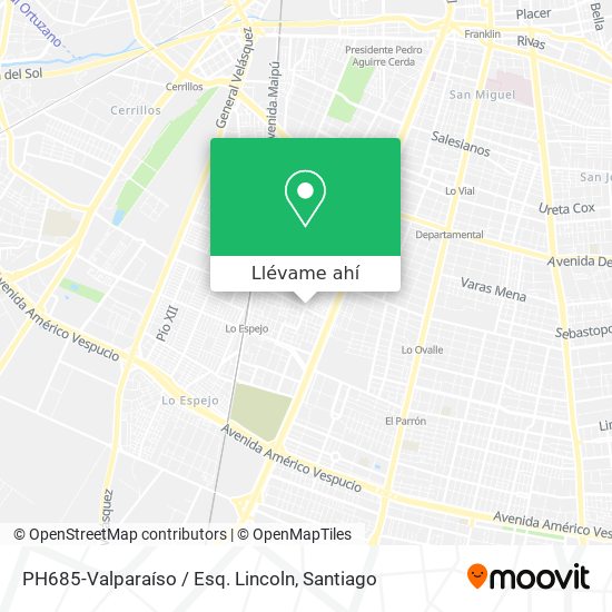 Mapa de PH685-Valparaíso / Esq. Lincoln