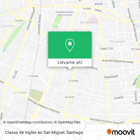 Mapa de Clases de Inglés en San Miguel