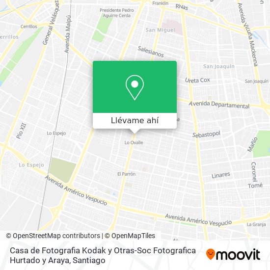 Mapa de Casa de Fotografia Kodak y Otras-Soc Fotografica Hurtado y Araya