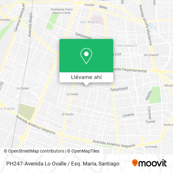 Mapa de PH247-Avenida Lo Ovalle / Esq. María
