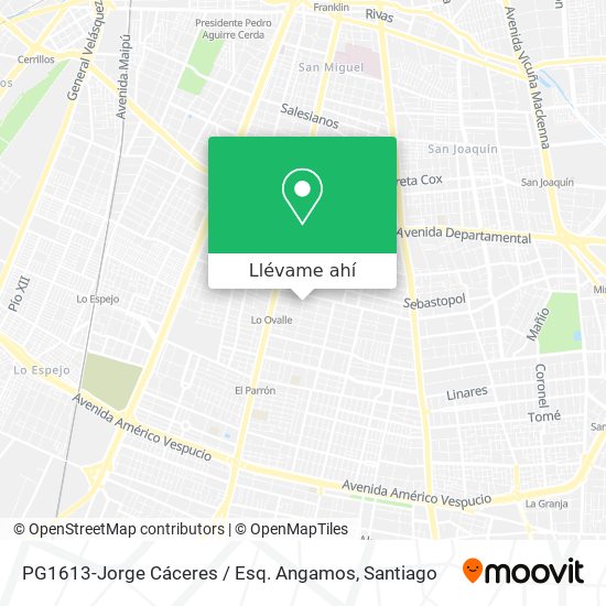 Mapa de PG1613-Jorge Cáceres / Esq. Angamos