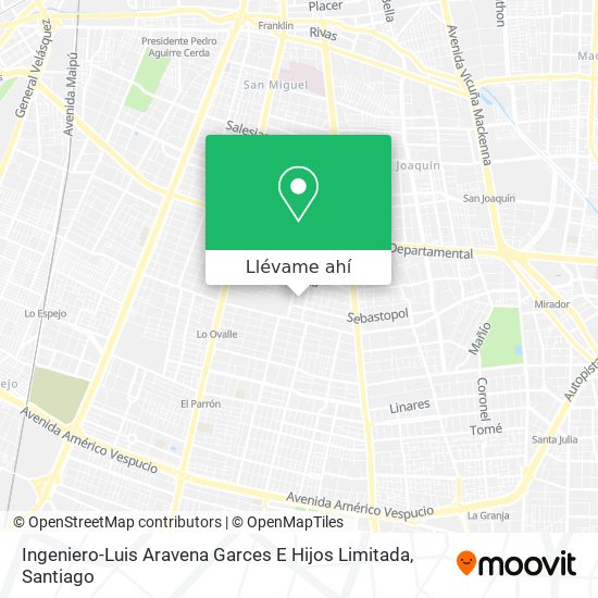 Mapa de Ingeniero-Luis Aravena Garces E Hijos Limitada