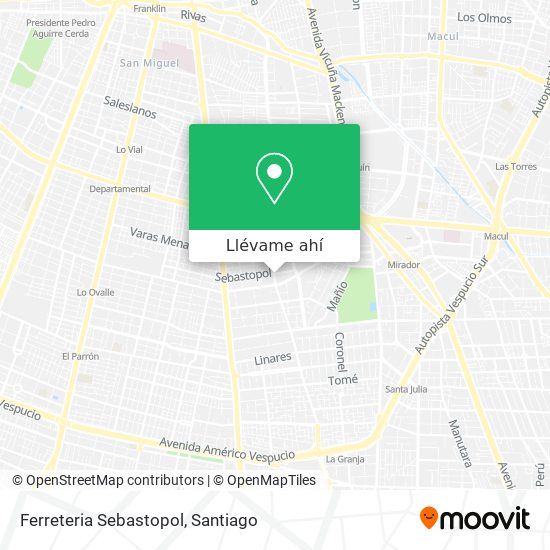 Mapa de Ferreteria Sebastopol