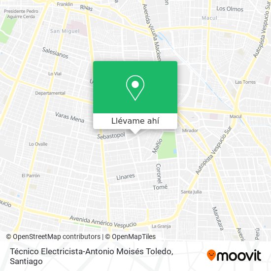 Mapa de Técnico Electricista-Antonio Moisés Toledo
