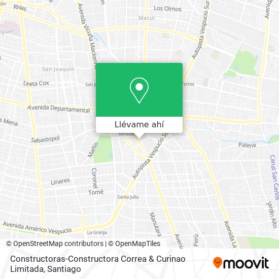 Mapa de Constructoras-Constructora Correa & Curinao Limitada