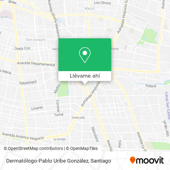 Mapa de Dermatólogo-Pablo Uribe González