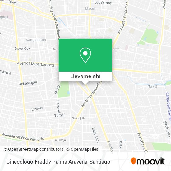 Mapa de Ginecologo-Freddy Palma Aravena