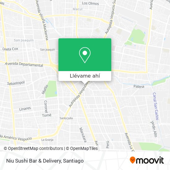 Mapa de Niu Sushi Bar & Delivery