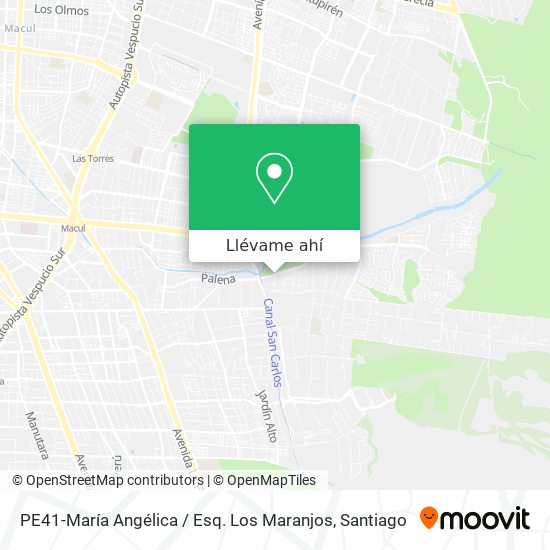 Mapa de PE41-María Angélica / Esq. Los Maranjos