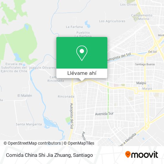 Mapa de Comida China Shi Jia Zhuang