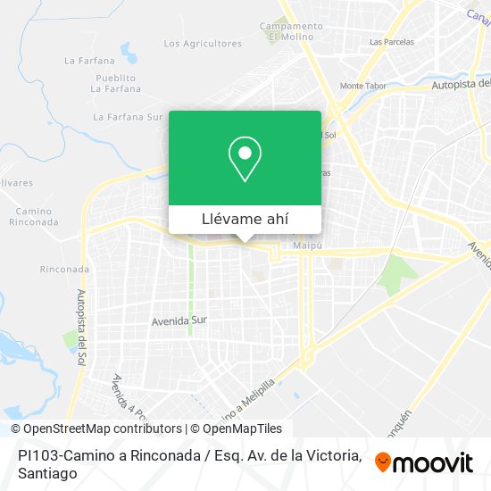 Mapa de PI103-Camino a Rinconada / Esq. Av. de la Victoria