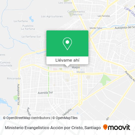 Mapa de Ministerio Evangelístico Acción por Cristo