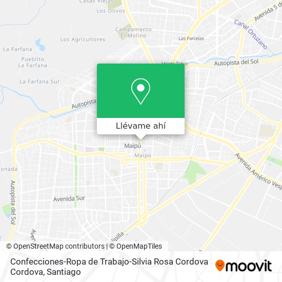 Mapa de Confecciones-Ropa de Trabajo-Silvia Rosa Cordova Cordova