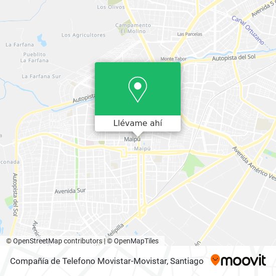 Mapa de Compañía de Telefono Movistar-Movistar