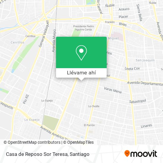 Mapa de Casa de Reposo Sor Teresa