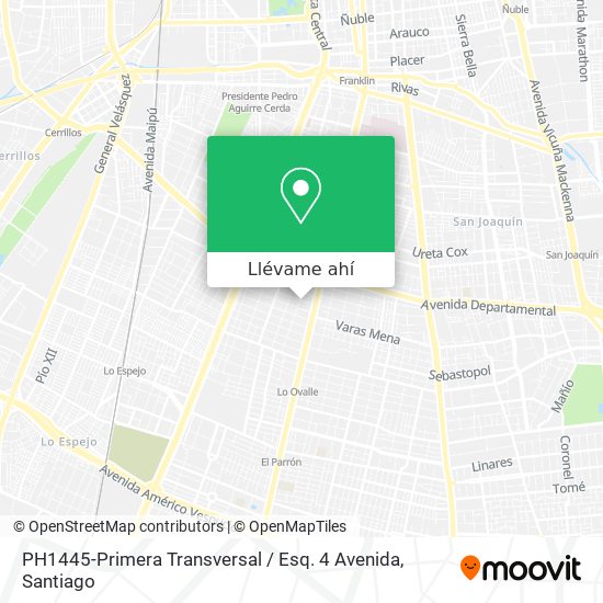 Mapa de PH1445-Primera Transversal / Esq. 4 Avenida