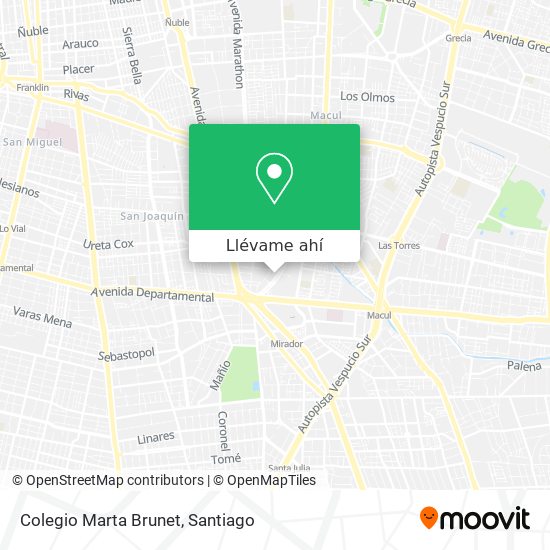 Mapa de Colegio Marta Brunet