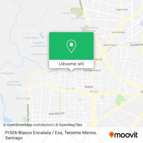 Mapa de PI506-Blanco Encalada / Esq. Teniente Merino