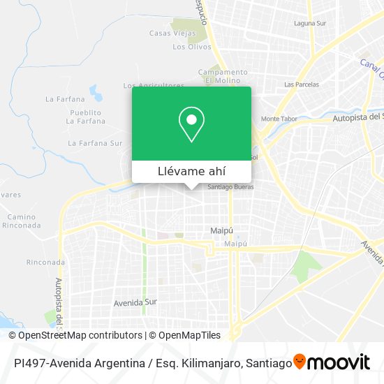 Mapa de PI497-Avenida Argentina / Esq. Kilimanjaro